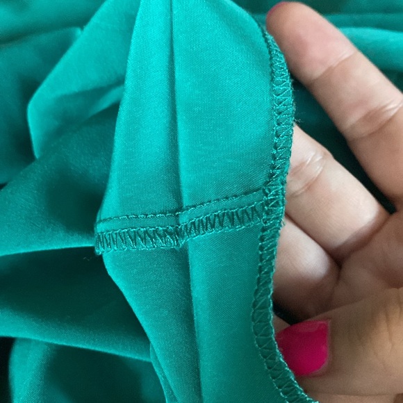 🌷 Zara Fringe Detail Green Mini Dress Size XS - Picture 7 of 10